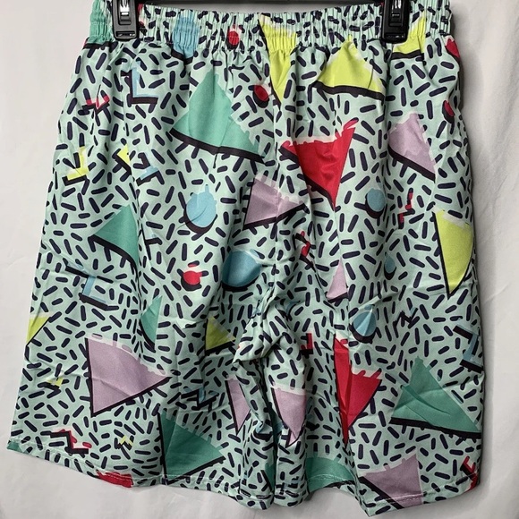 SOLD ❌Mens 80s 90s Swim Shorts
Retro Fun Novelty Party Shorts Swim Trunk XL - Picture 3 of 5